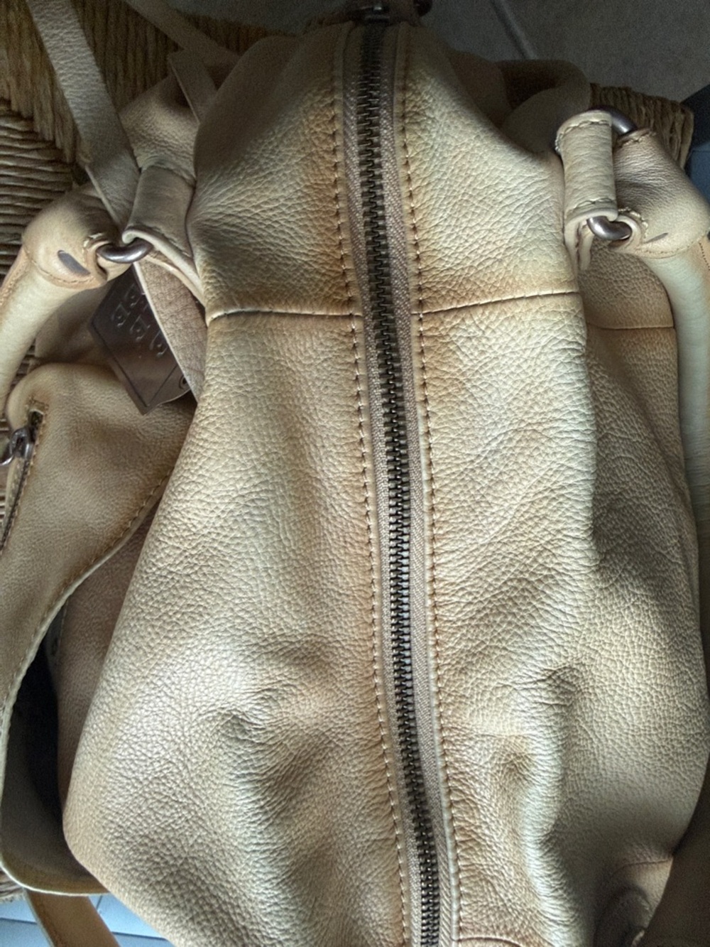 We The Free Emerson tote Italian straw Leather Hobo with Braided Accents - Picture 11 of 16